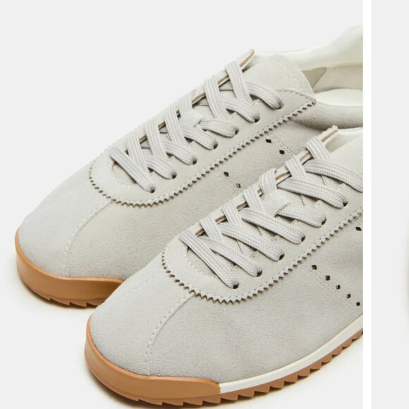 NEW STEVE MADDEN Suede Mirage Sneakers in gray for women 1025 3t7 - Picture 8 of 9